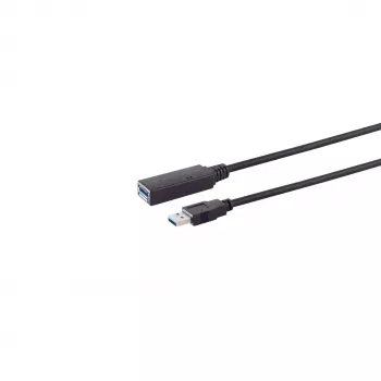 S/CONN maximum connectivity aktivt USB-C-til-USB-A-forlængerkabel, USB 3.0, 5 Gbps, 5 m 13-39055