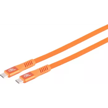 S CONN MAXIMUM CONNECTIVITY USB-C ladekabel, 3.2, 240W, orange, 1 m (14-77027)