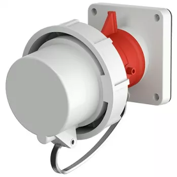 MENNEKES indbygningsstik 32A 5p 6h 400V IP67 rød 1254