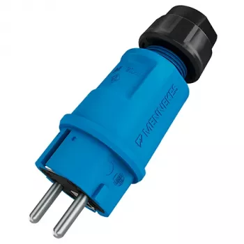 Mennekes SCHUKO-stik 16A 2P+PE IP54 blå (152092)