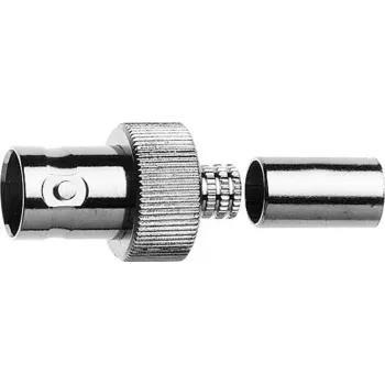 Telegärtner BNC kabel-hunstik crimp G16 75 ohm, crimp/crimp, A0806, G16 (0,6/3,7 D) - 1 stk. J01003A1353