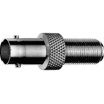 Telegärtner J01008A0021 BNC-hunstik-til-hunstik indbygningsadapter, 50 ohm, nikkelbelagt messing, sort