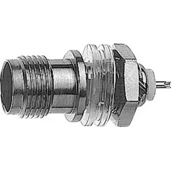 Telegärtner TNC-indbygningsbøsning, isoleret, 50 ohm, loddeforbindelse, nikkel/guld (J01011A0013)