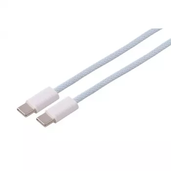 S CONN MAXIMUM CONNECTIVITY USB-C til USB-C-ladekabel, USB 2.0, 60W Power Delivery, tekstilbelagt, blå, 3 m 14-21041