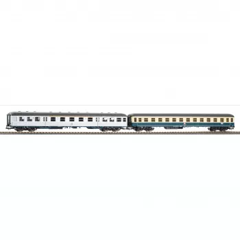 PIKO H0 28325 DB 2-delt personvognssæt: 1./2. klasse Silberling + 2. klasse Bm 232