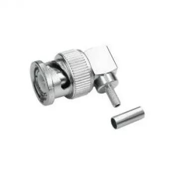 Telegärtner BNC-vinkelcrimpstik 75 ohm til RG-59 B/U, lodning/crimp, stik, 1 stk. J01002A1356