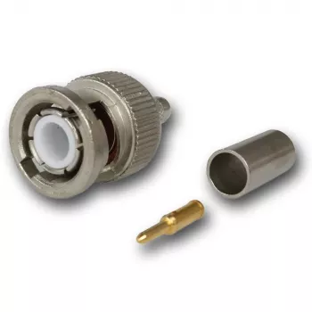Telegärtner BNC-crimpstik 50 ohm til RG-58 C/U, G01 Professional, nikkel/guld, 250-pak J01000A1255S