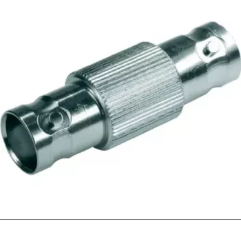 TELEGÄRTNER BNC-bøsning til BNC-bøsning koaksialadapter, 50 ohm, forniklet messing, lige muffe J01004A0618