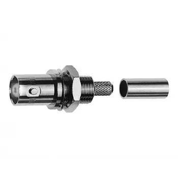 Telegärtner J01001A0083 BNC-kabelindbygningsbøsning, crimp, G05, 50 ohm, til RG-223/U