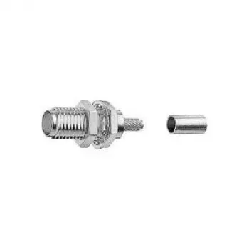 TELEGÄRTNER SMA-bøsning crimp-indbygningsstik til RG-316/U, 50 Ohm, guldkontakt, 5-pak (J01151A0671)