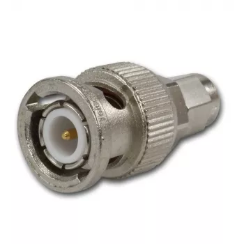 Telegärtner BNC-stik til SMA-stik koaksialadapter, 50 Ohm, DC-4 GHz, nikkelpletteret messing J01008A0018
