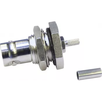 Telegärtner BNC-indbygningsbøsning crimp-stik 75 Ohm til RG-179 B/U, G04
