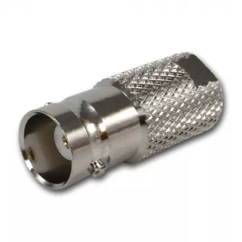 TELEGÄRTNER J01008F0068 BNC-bøsning til FME-stik koaksialadapter, 50 Ohm, lige, nikkelpletteret messing