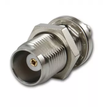 Telegärtner TNC-bøsning til SMA-bøsning koaksialadapter, 50 Ohm, DC-6 GHz, nikkel/guld J01019A0028
