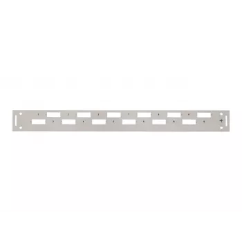 TELEGÄRTNER H02025A0356 1U 19 inch rack-frontdæksel, grå RAL 7035