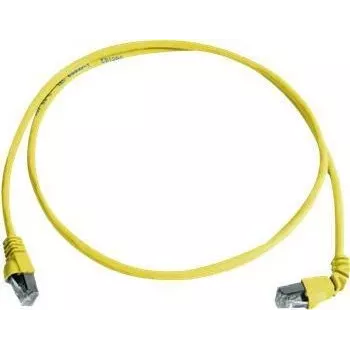 Telegärtner 100008019 CAT 6a S/FTP-patchkabel, RJ45, 1 m, gul, LSZH, flammehæmmende