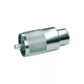 Telegärtner UHF-kabelstik PL259 til RG-213/U, PTFE-isolering, forniklet messing, 5-pak J01040B0602