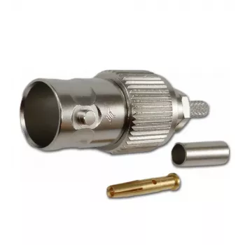 Telegärtner BNC-kabelbøsning crimp G04 75 ohm til RG-179B/U, 5-pak J01003B0021