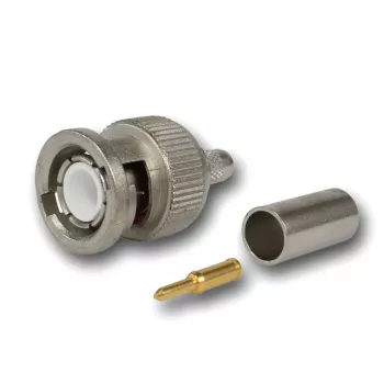 Telegärtner BNC-kabelstik crimp G01 50 ohm, crimp/crimp, standard, A0205, G01 (RG-58 C/U), YR23092 Belden - 1 stk. (J01000F1255Z)