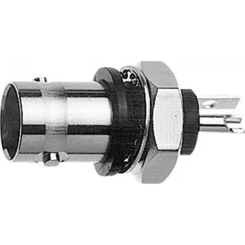 Telegärtner BNC-indbygningsbøsning, isoleret 50 ohm, blå isoleringsflange, Z01-serie J01001B0043
