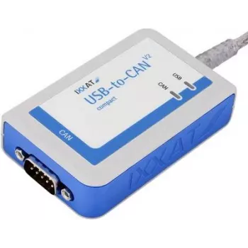 IXXAT USB-til-CAN V2 compact interface, galvanisk isoleret, 1x CAN/CAN FD, USB 2.0, D-Sub 9 1.01.0281.12001