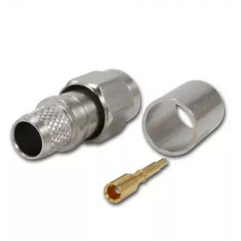 Telegärtner SMA Straight Plug Crimp G30 (1,5/3,8), H 155, Low Loss 1,4/3,8 crimp/crimp koaksialstik J01150A0618