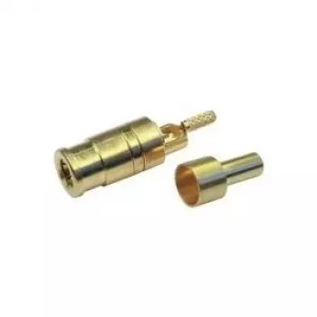 Telegärtner SMB-bøsning PCB-forbindelse, lige, 50 Ohm, forgyldt