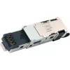 Telegärtner J80026A0047 Cat.6A afskærmet RJ45 feltmontagestik, værktøjsfri, T568B, zinktrykstøbt, sort