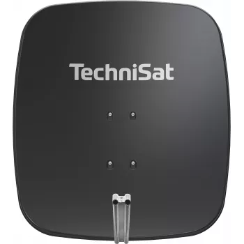 TechniSat SATMAN 65 PLUS parabolantenne – 65 cm, 35,7 dBi gain, HDTV, mastmontering, lysegrå
