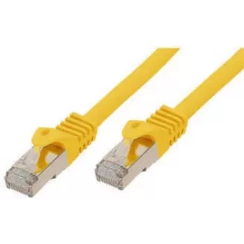 S CONN standard patchkabel Cat. 6A med Cat.7 råkkabel S/FTP dobbelt skærmet halogenfri gul 50,0 m 16675550Y