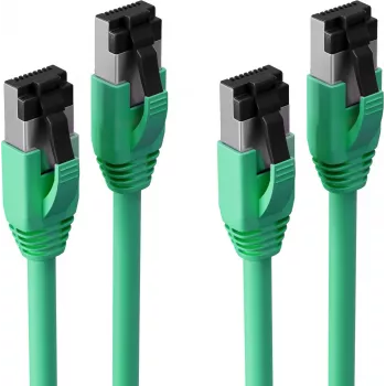 S CONN maximum connectivity BASIC-S Cat. 8.1 F/FTP PIMF LSZH grønt patchkabel 1,0 m, 2-pak SC08-41023-2