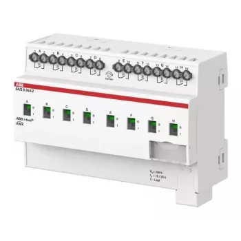 ABB SA/S8.16.6.2 8-Fold Switching Actuator 16A C-Load, DIN Rail, KNX 2CDG110271R0011