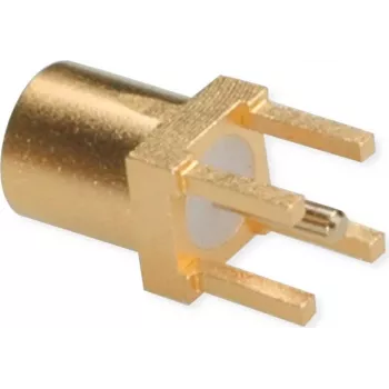 TELEGÄRTNER MMCX PCB-hunforbinder, lige, 50 ohm, forgyldt, 5-pak (J01341A0161)