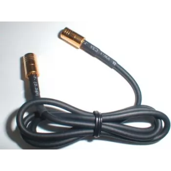 Wittenberg Antennen 1 m antennekabel SMB bøsning FME stik RG174 50 Ohm sort 103517