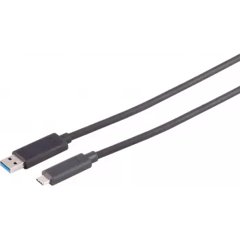 S CONN MAXIMUM CONNECTIVITY aktivt optisk USB-A-til-USB-C-kabel 10m 10Gbps sort 30-39075