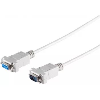 S CONN MAXIMUM CONNECTIVITY 9-pin Sub-D serielt kabel, han til hun, 3,0 m, grå