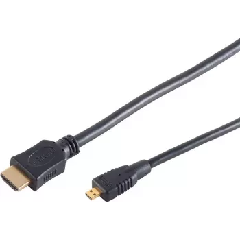 S CONN MAXIMUM CONNECTIVITY High Speed Micro HDMI-kabel med Ethernet, sort, 0,5 m (77470-0.5-3)