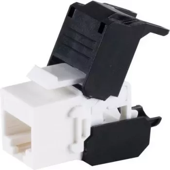 S CONN MAXIMUM CONNECTIVITY Cat.6A UTP værktøjsfri Keystone Jack-modul, RJ45-bøsning, sort (08-10038)