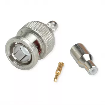 Telegärtner BNC-kabelstik crimp G04 75 Ohm, crimp/crimp, Standard, A2505, G04 (RG-179B/U) - 1 stk.
