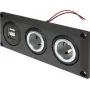 ProCar 67326500 indbygningsstikdåse 12V/24V med USB-ladeport, DIN/ISO 4165, 16A/8A, 5V/2.1A, sort