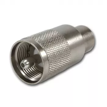 Telegärtner UHF-stik PL259/6 til RG-58 C/U & RG-59 B/U, PTFE-isolering, nikkelbelagt hus, forsølvet kontakt, 5-pak (J01040B0604)