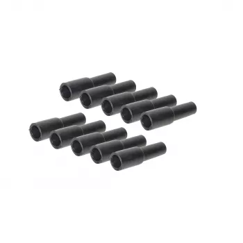 SHIVERPEAKS Gummihylster til F-stik, 10-pak, sort, vejrbeskyttelse BS85397-SET10