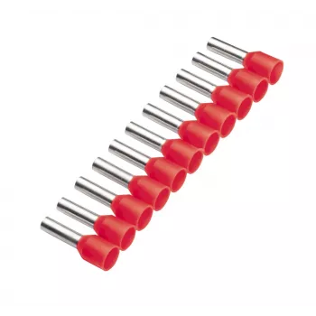 Cimco 187502 endehylse 1 mm² delvist isoleret rød 500 stk.