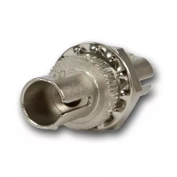 Telegärtner ST Multimode Simplex Coupler with Phosphor Bronze Sleeve, Metal Housing, Single-Hole Mount, Z64 J08011A0003