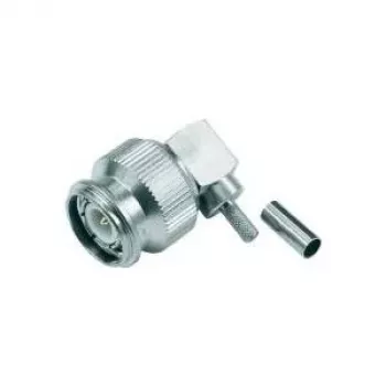 Telegärtner TNC-vinkel-crimpstik 50 ohm til RG-316/U, lodde-/crimpforbindelse, nikkelbelagt messing J01010B0012