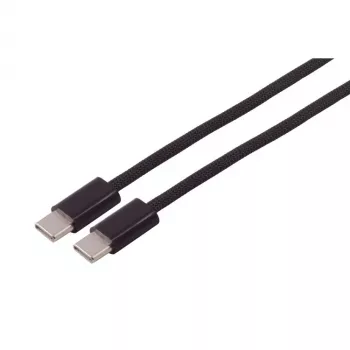 S CONN MAXIMUM CONNECTIVITY USB-C til USB-C 240W PD 3.1 flettet ladekabel, 1,5 m, sort 14-22155