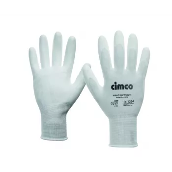Cimco Skinny Soft beskyttelseshandsker, størrelse 10 (L), hvid 141264