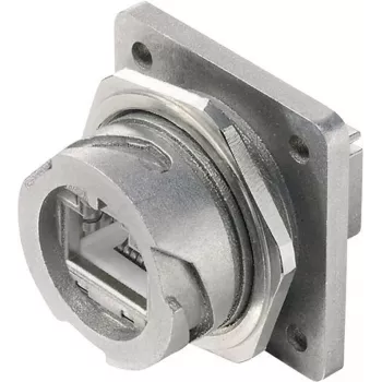 Telegärtner STX V1 RJ45-flange-sæt metal variant 1 kobling, panelmontage 8P8C J80020A0001