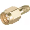 Telegärtner SMA Cable Plug Crimp/Solder G05 (RG-223/U, RG-142 B/U), Gold, 50 Ohm, DC-18 GHz J01150A0031
