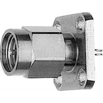 Telegärtner SMA-indbygningsbøsning med flange Z29, guld (standard) – 5 stk. (J01150A0191)